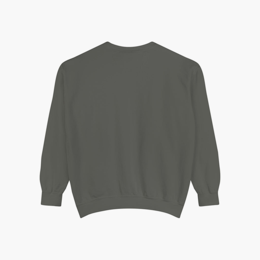 Garden Cart Sweatshirt — "Harvesting Happiness Daily" Cozy Gardener Crewneck