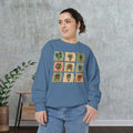 Plant Grid Sweatshirt — Vintage Potted Succulents Crewneck