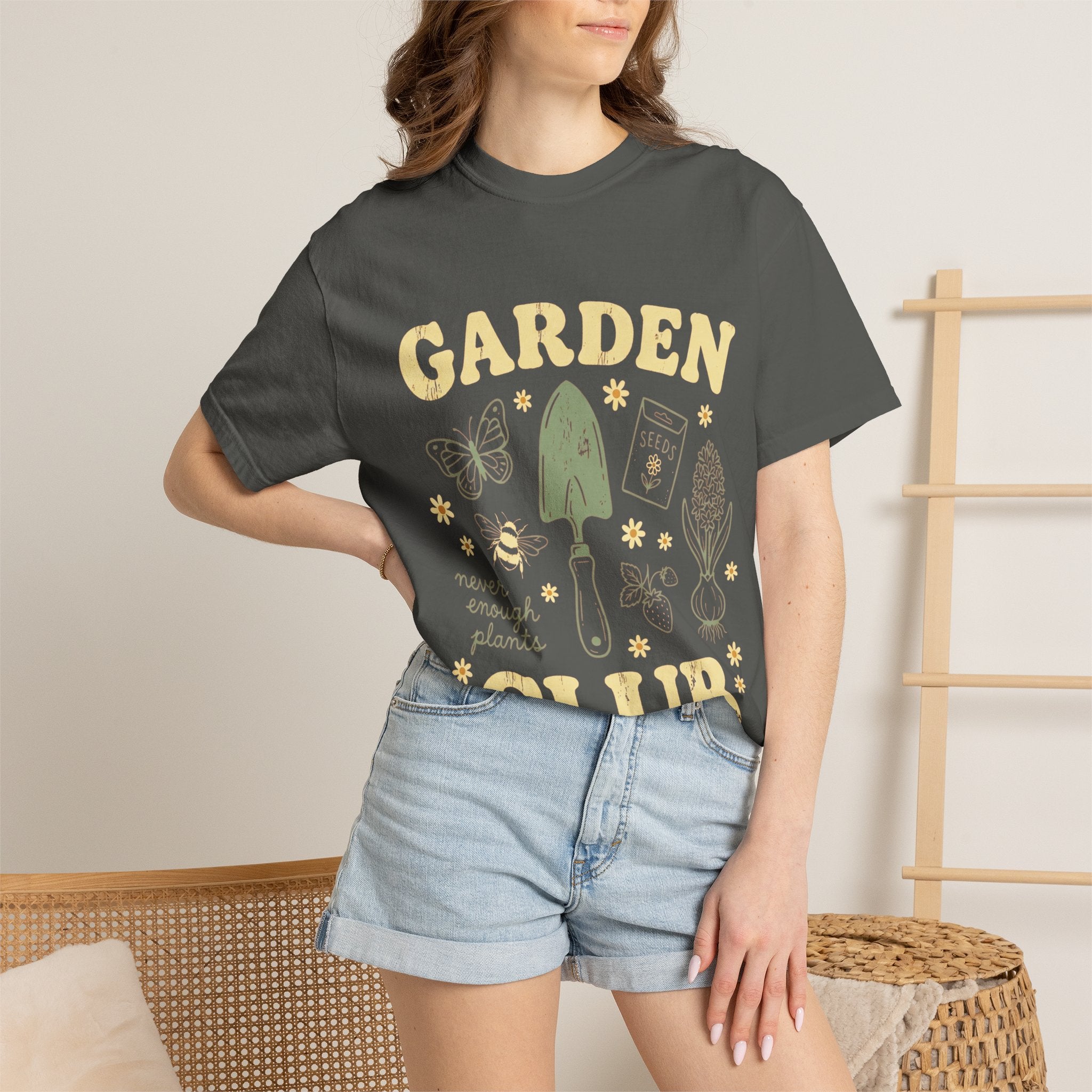 Garden Club T‑Shirt — 'Never Enough Plants' Gardening Tee