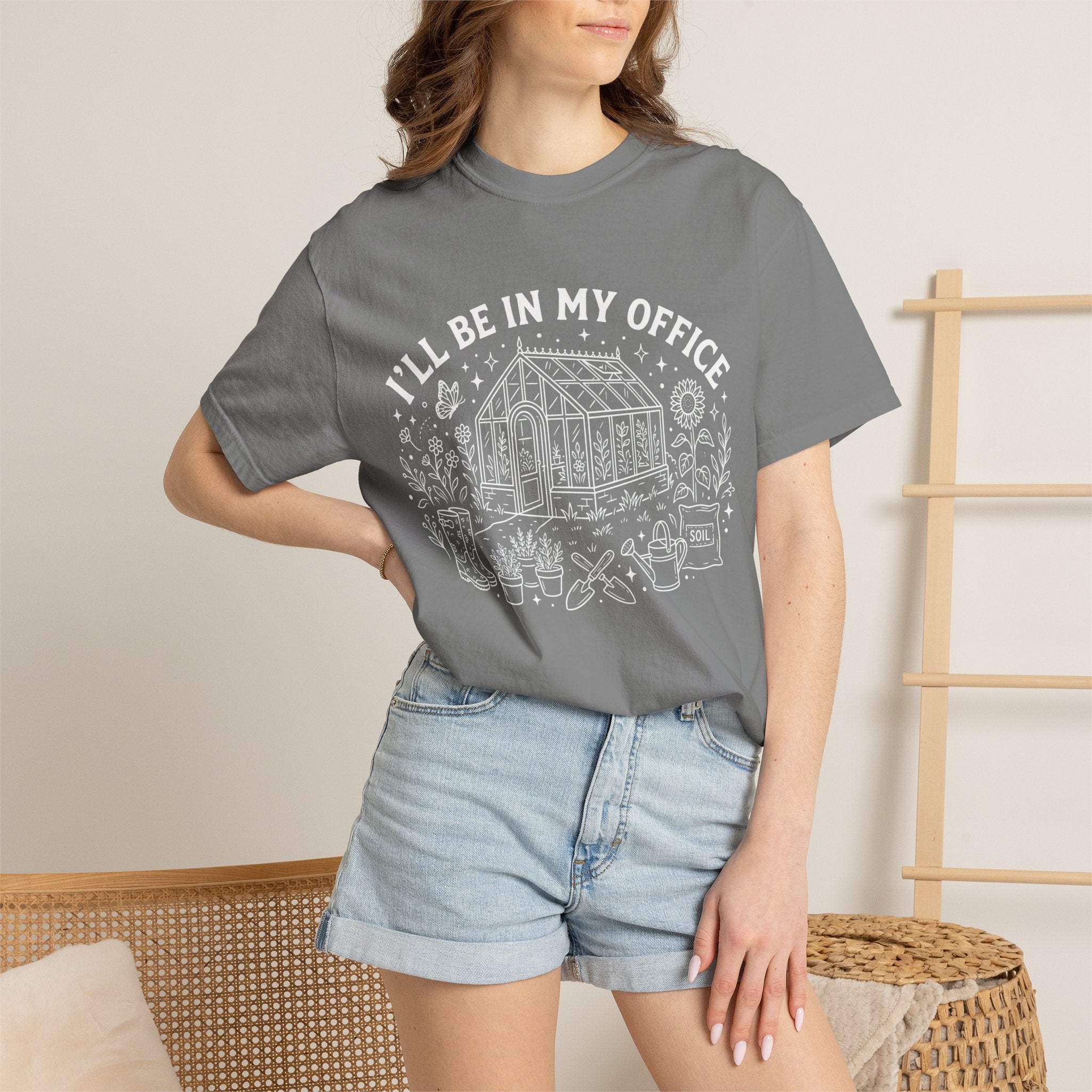 T-Shirt - "I'll Be In My Office" Greenhouse Gardening Tee