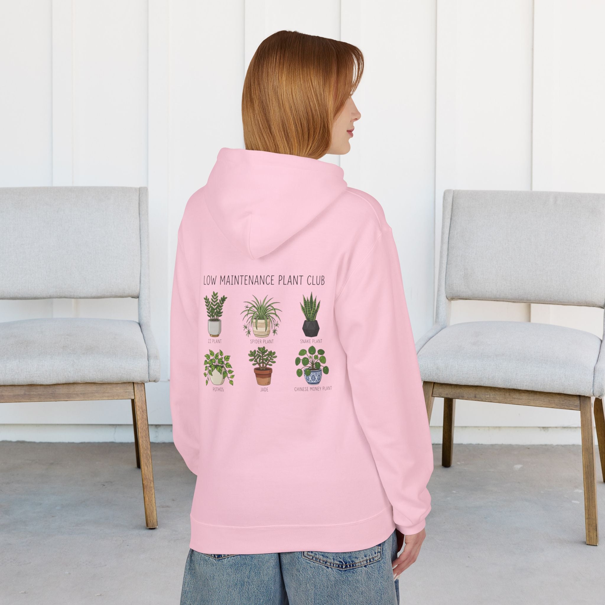 Hoodie — Low Maintenance Plant Club Graphic Pullover