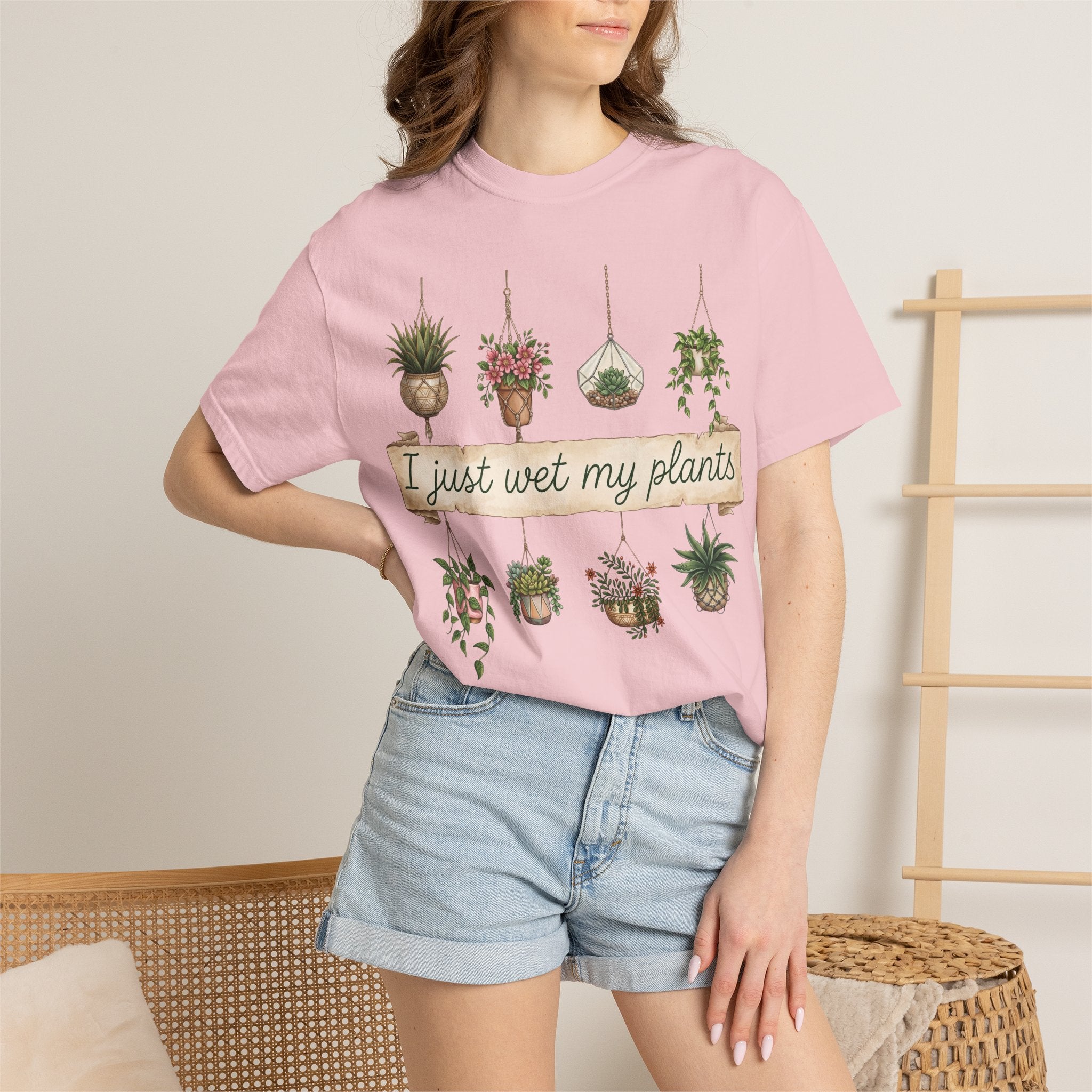 Plant Lover T-Shirt — “I Just Wet My Plants” Humorous Garden Tee