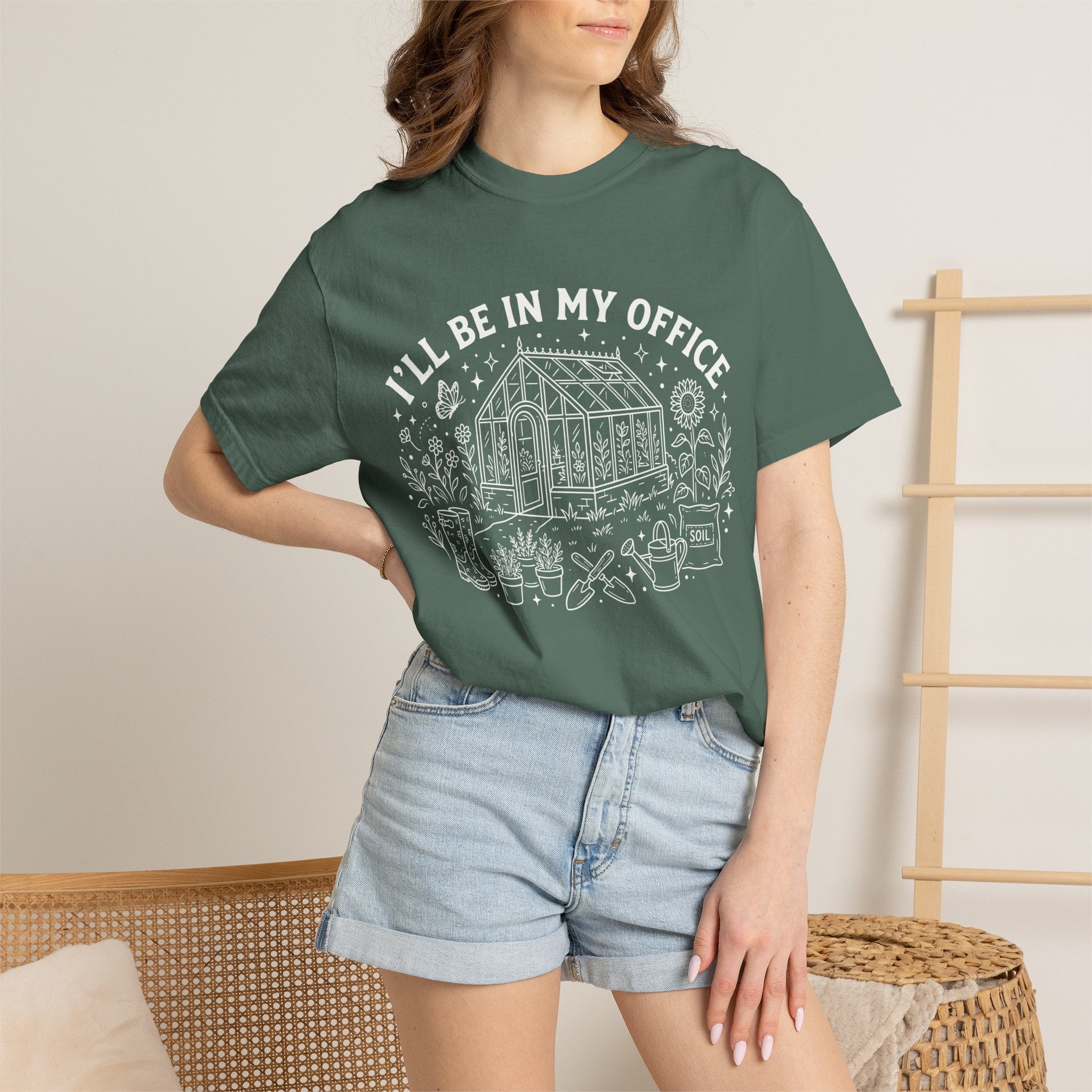 T-Shirt - "I'll Be In My Office" Greenhouse Gardening Tee
