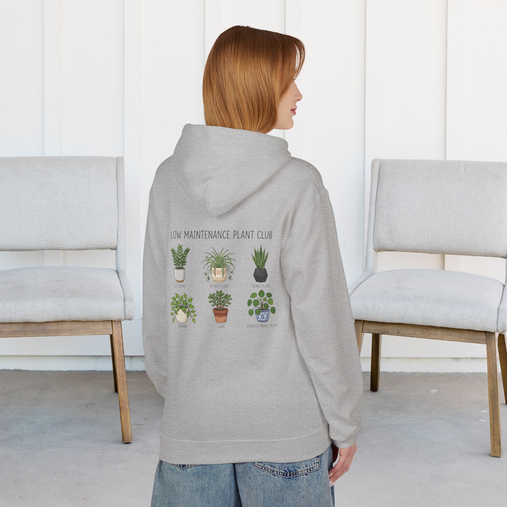 Hoodie — Low Maintenance Plant Club Graphic Pullover