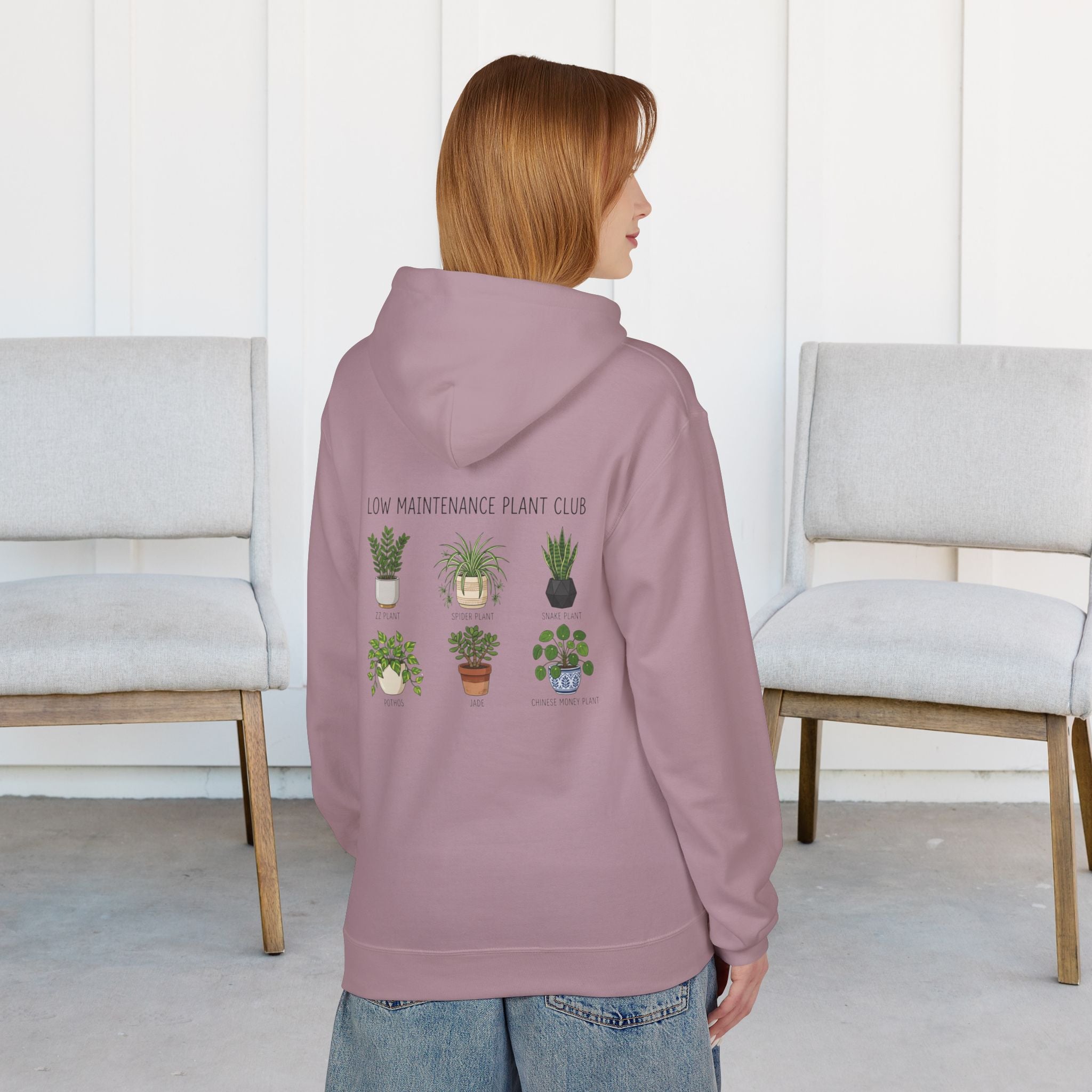 Hoodie — Low Maintenance Plant Club Graphic Pullover