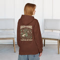 Gardener Hoodie — "Green Hands: Planting Joy Daily" Back Graphic