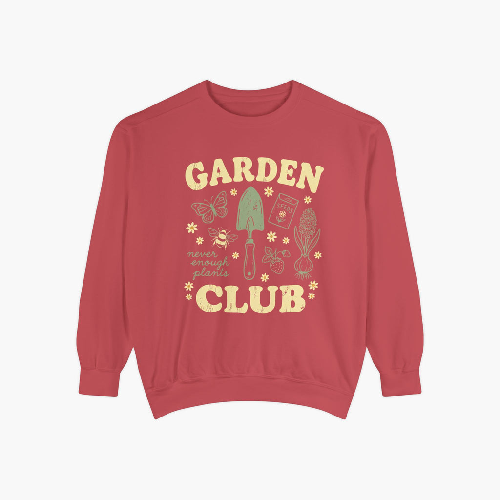 Garden Club Sweatshirt — "Never Enough Plants" Cozy Gardener Crewneck