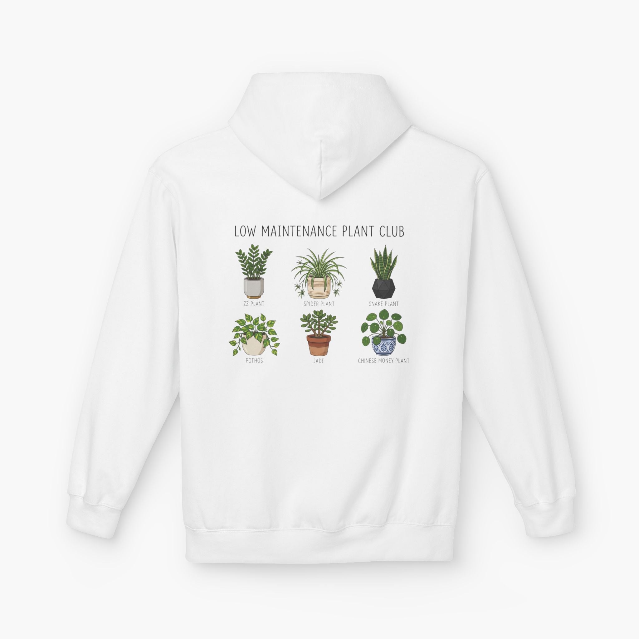 Hoodie — Low Maintenance Plant Club Graphic Pullover