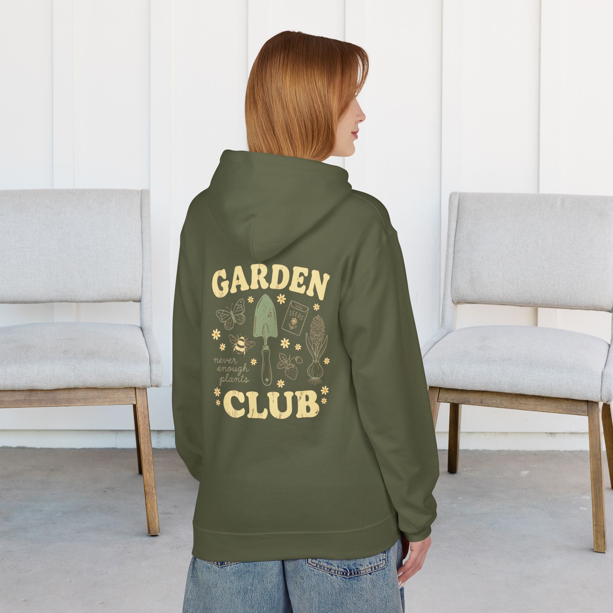 Garden Club Hoodie — Cute Gardening Graphic Pullover for Plant Lovers