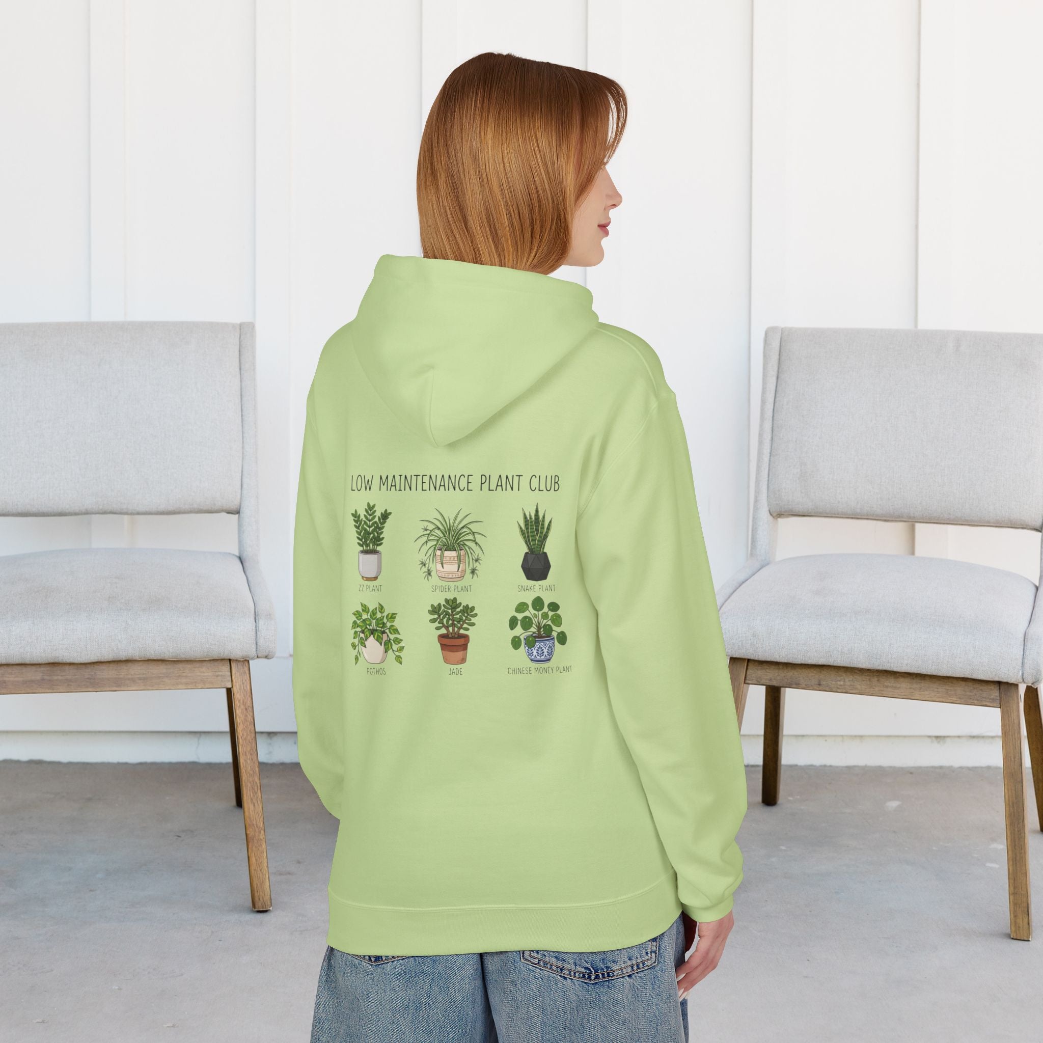 Hoodie — Low Maintenance Plant Club Graphic Pullover