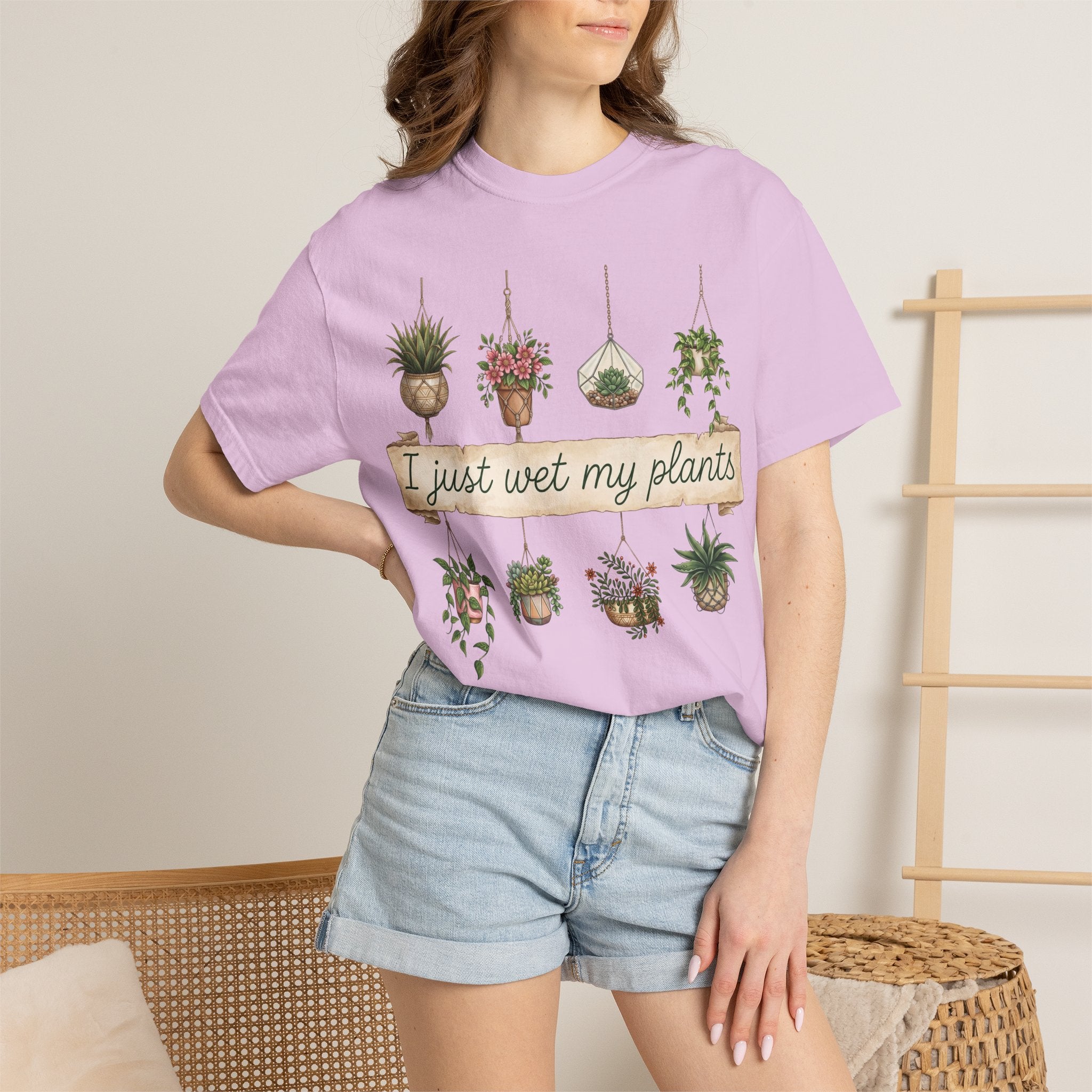 Plant Lover T-Shirt — “I Just Wet My Plants” Humorous Garden Tee