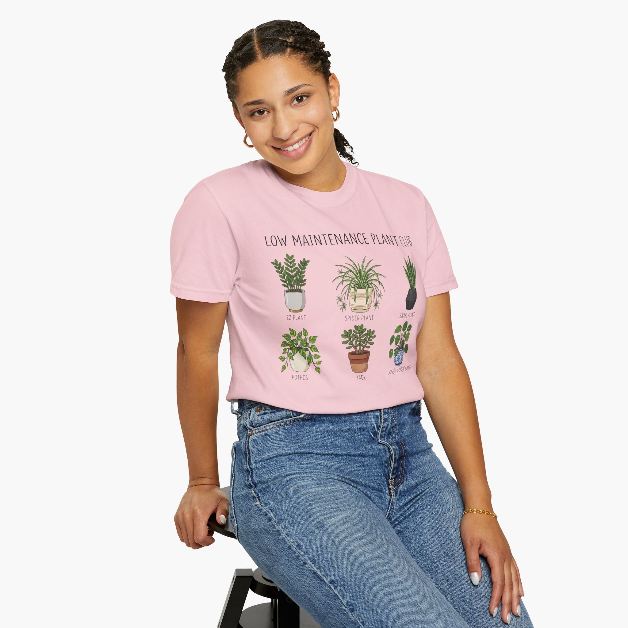 Low Maintenance Plant Club T-Shirt — Cute Indoor Succulent & Houseplant Graphic Tee