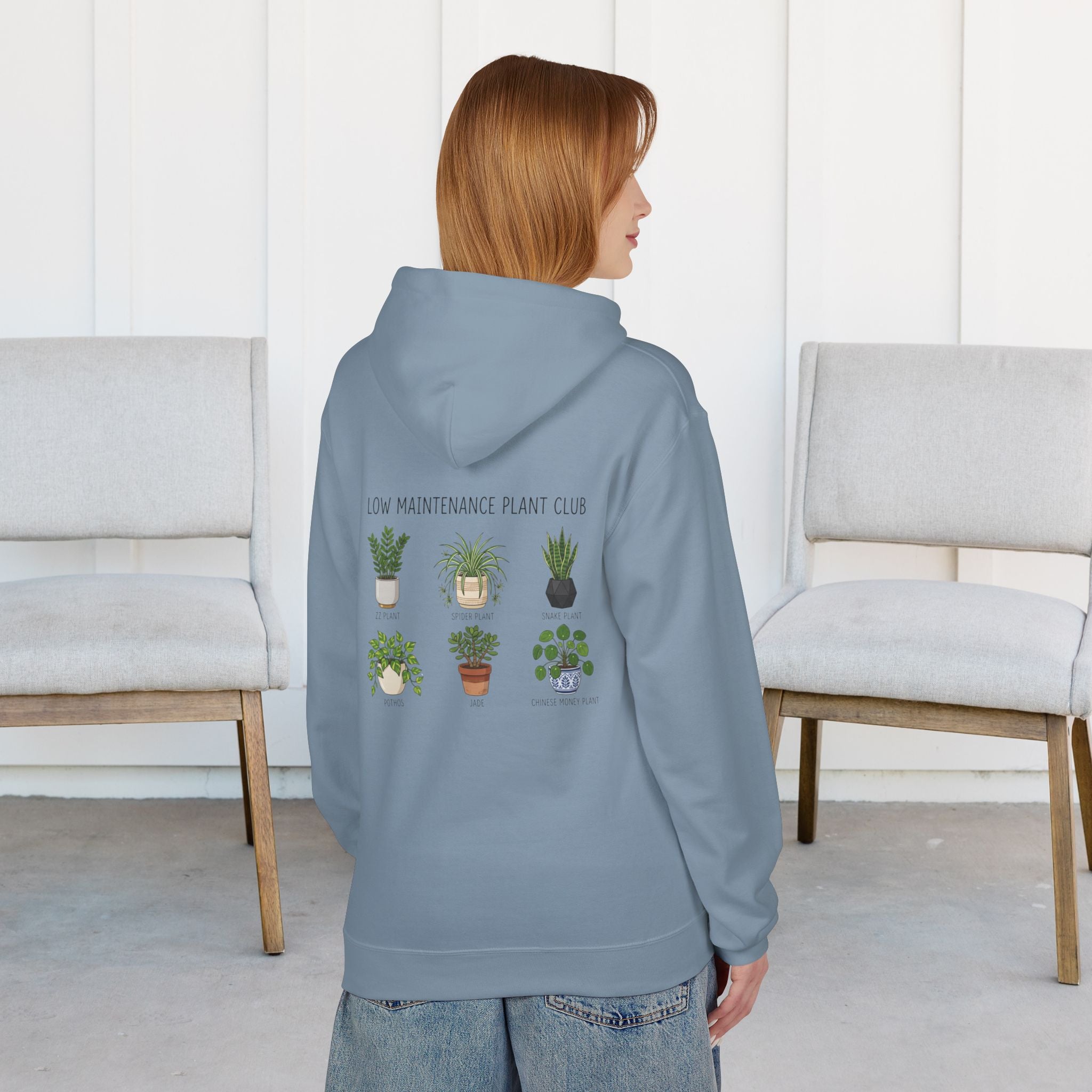 Hoodie — Low Maintenance Plant Club Graphic Pullover