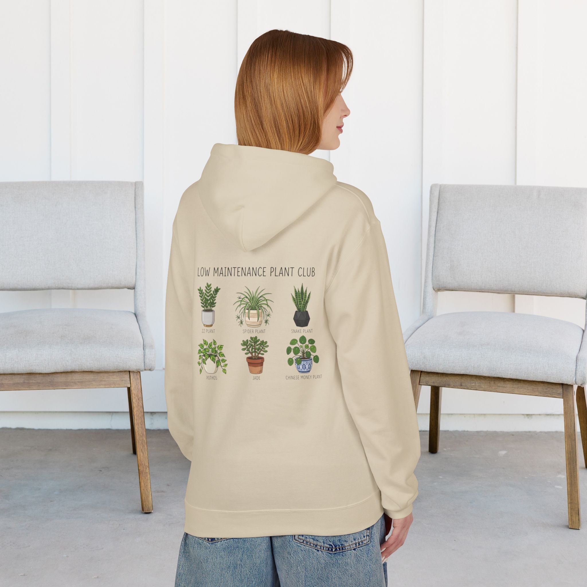 Hoodie — Low Maintenance Plant Club Graphic Pullover