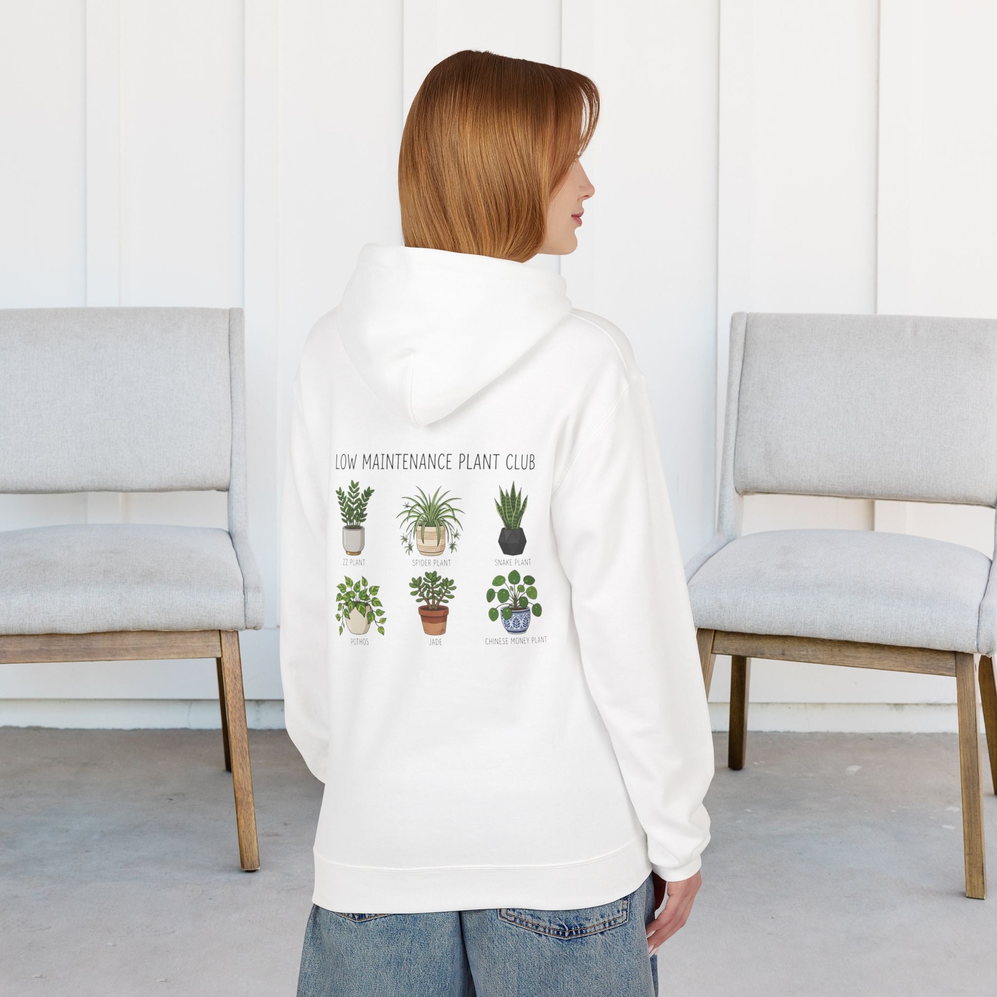 Hoodie — Low Maintenance Plant Club Graphic Pullover