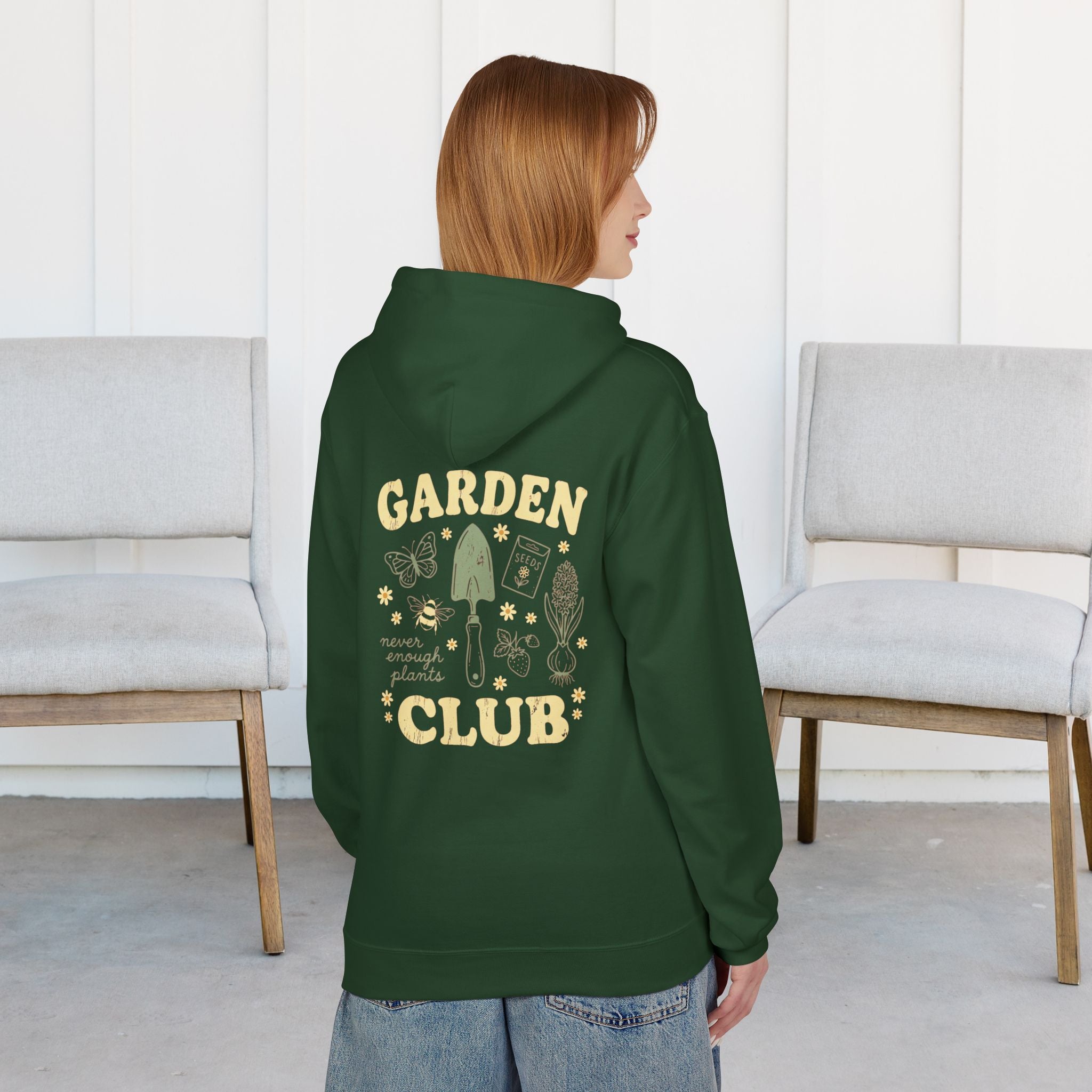 Garden Club Hoodie — Cute Gardening Graphic Pullover for Plant Lovers