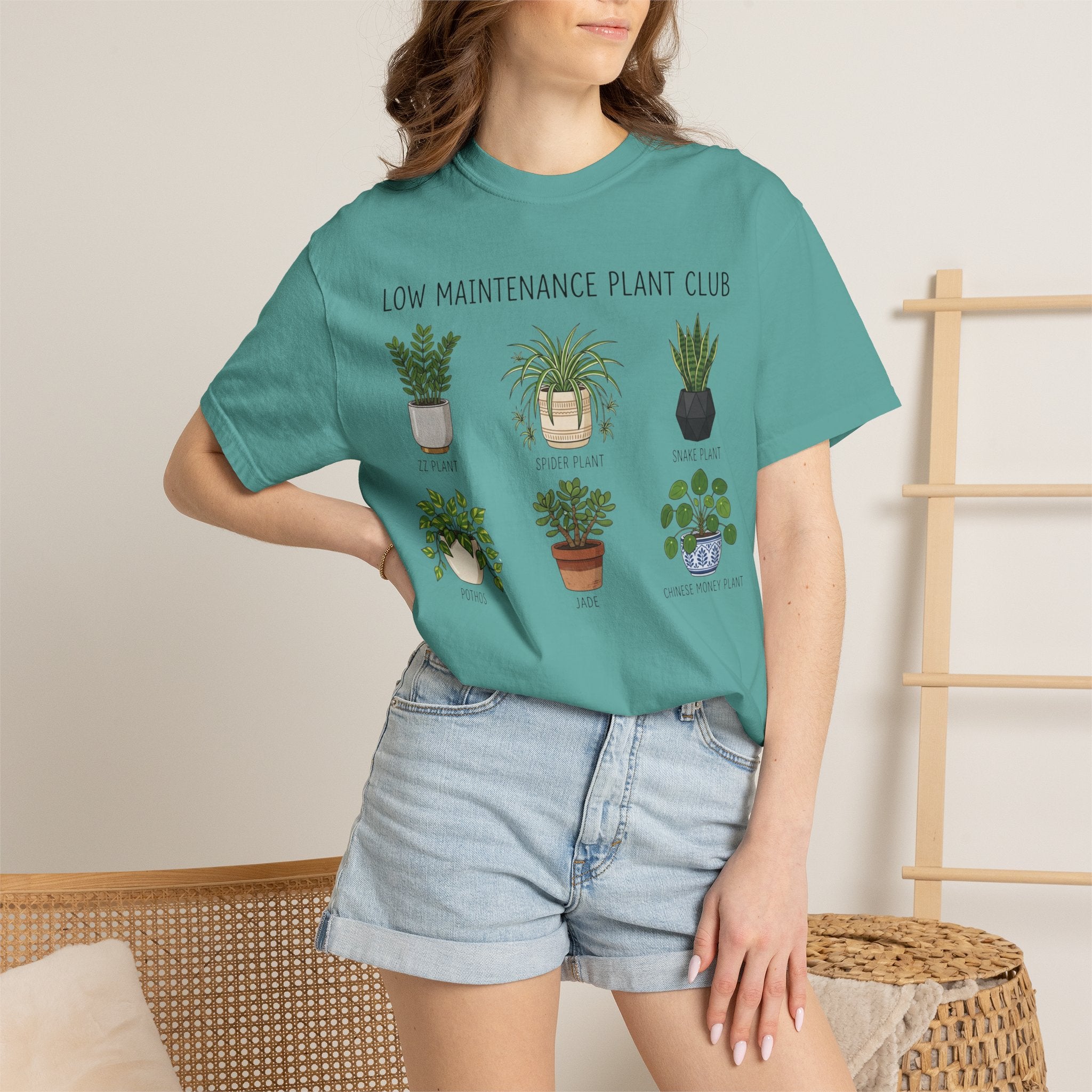 Low Maintenance Plant Club T-Shirt — Cute Indoor Succulent & Houseplant Graphic Tee